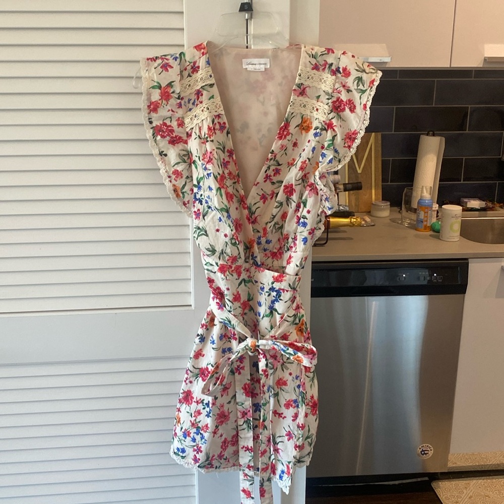Lovers + Friends floral wrap dress